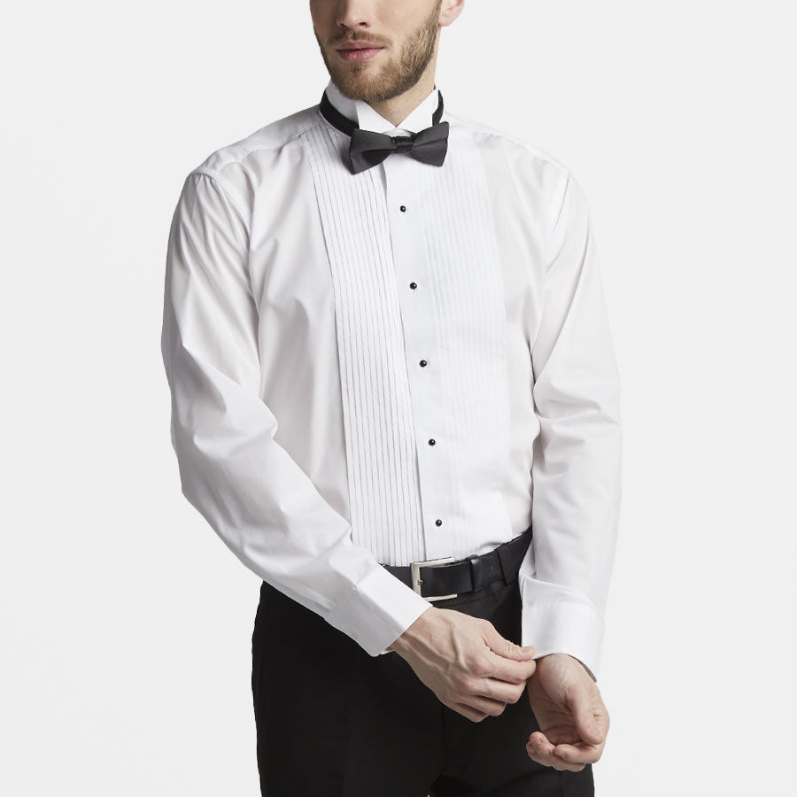 Men's Wing Collar Tuxedo Shirt