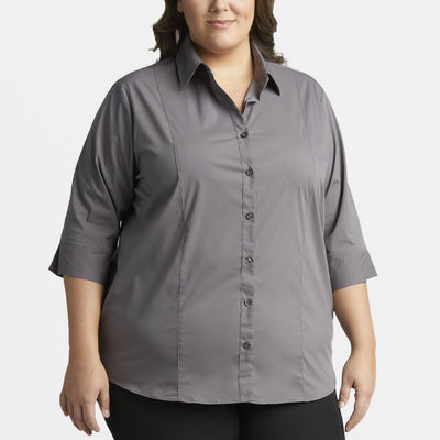 Blouse Havana¨Plus¨ Extensible Pour Femme Manches 3/4