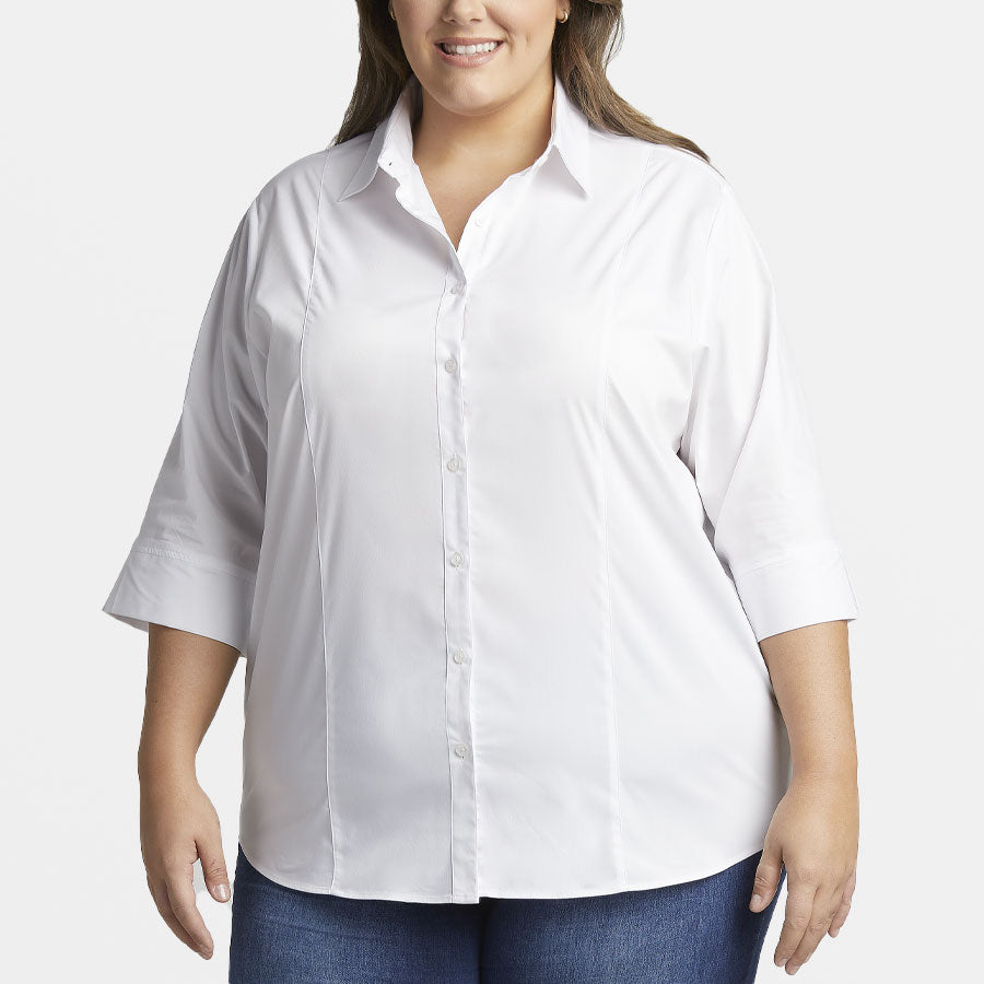 Blouse Havana¨Plus¨ Extensible Pour Femme Manches 3/4