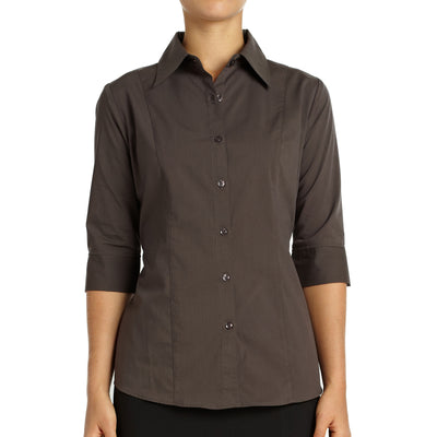 Blouse Havana Extensible Pour Femme Manches 3/4