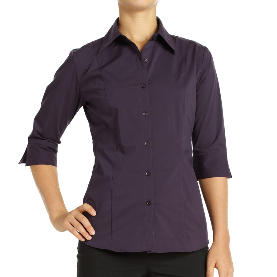 Blouse Havana Extensible Pour Femme Manches 3/4