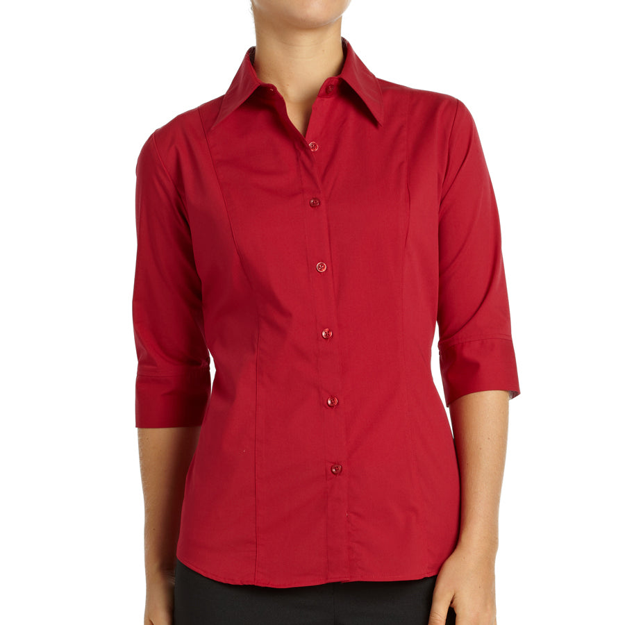 Blouse Havana Extensible Pour Femme Manches 3/4