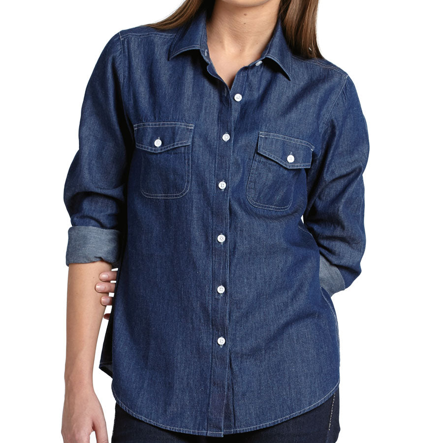 Blue Denim Shirt For Women