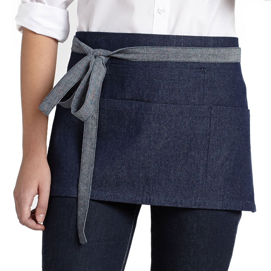 Tablier à La Taille Billy En Denim Foncé