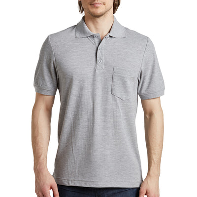 Men's Short Sleeve Polo With Pocket 
