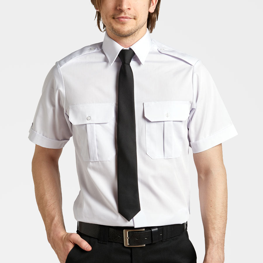 Epaulette Shirt Short Sleeves Unisex