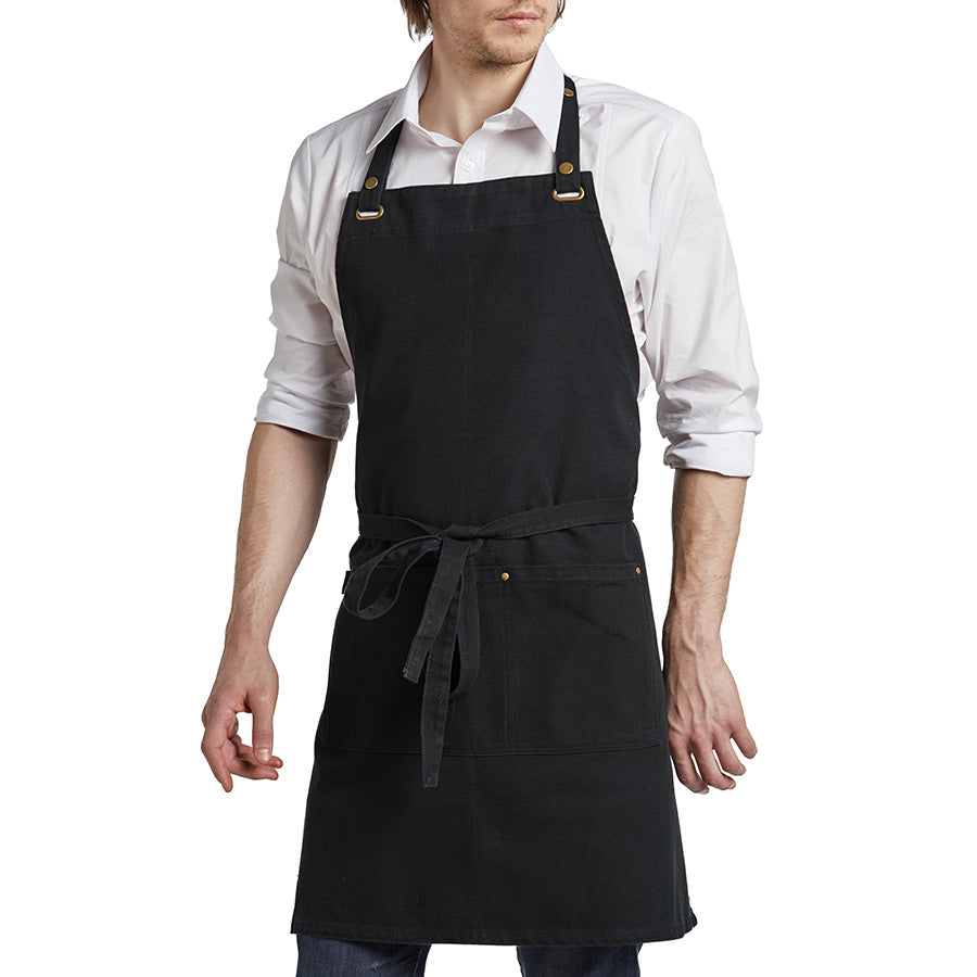 Raw Canvas Billy Riveted Bib Apron