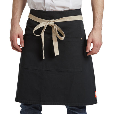 Tablier Bistro Riveté Billy En Toile Brute