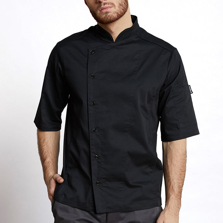 Veste De Chef Brigade Manches Courtes Pour Homme