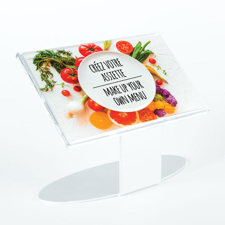 Affiche De Buffet Rectangulaire Sur Pied