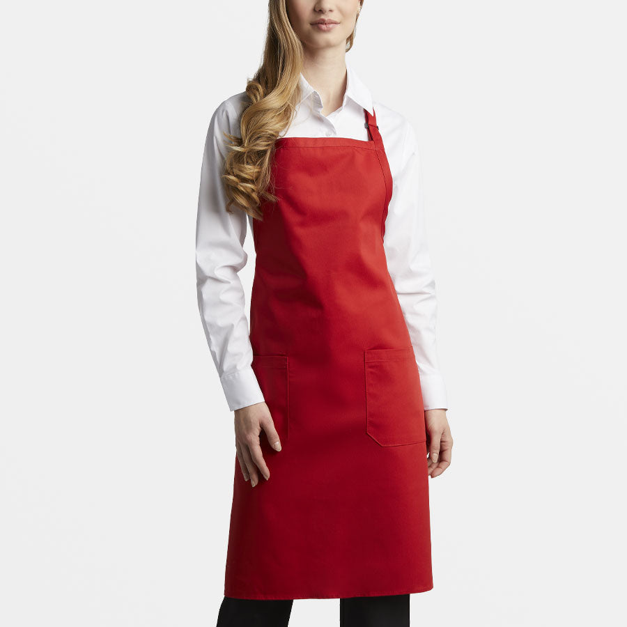 Econo Bib Apron With Two Pockets