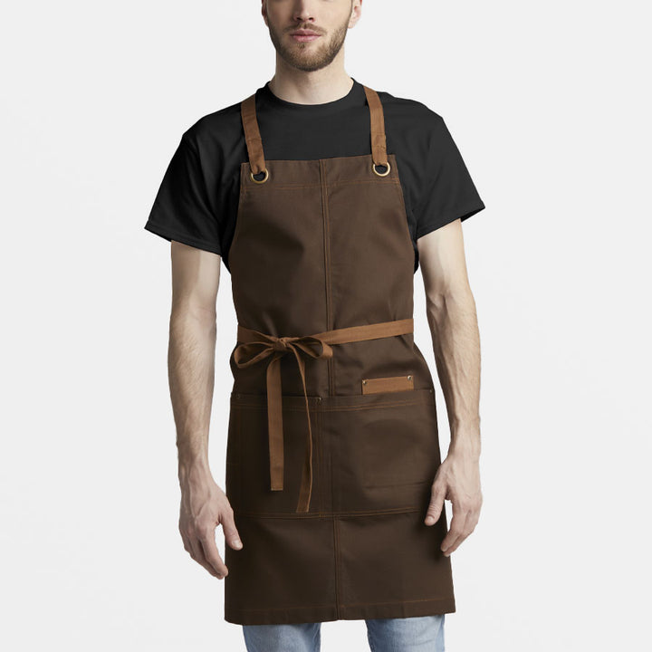 Bib Apron With Crossed Straps