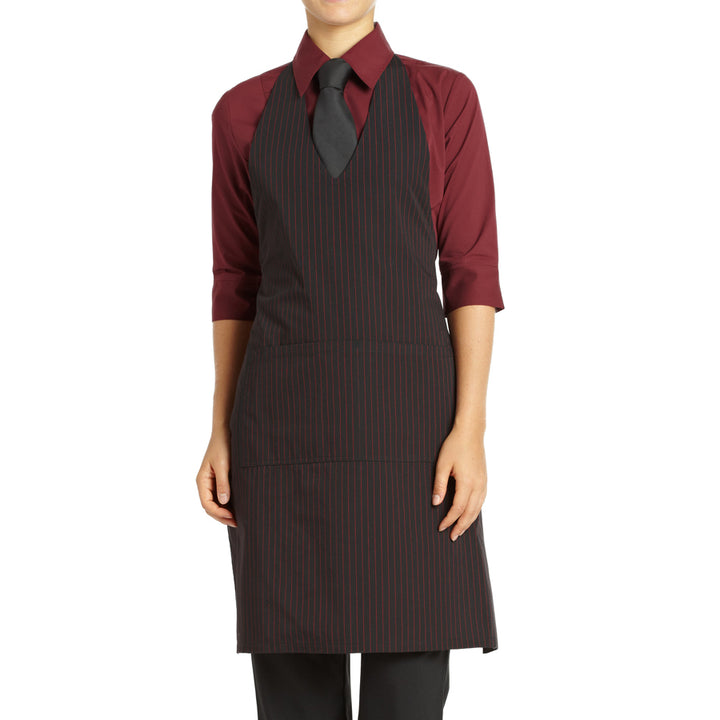 Gangster Stripes V-Neck Bib Apron