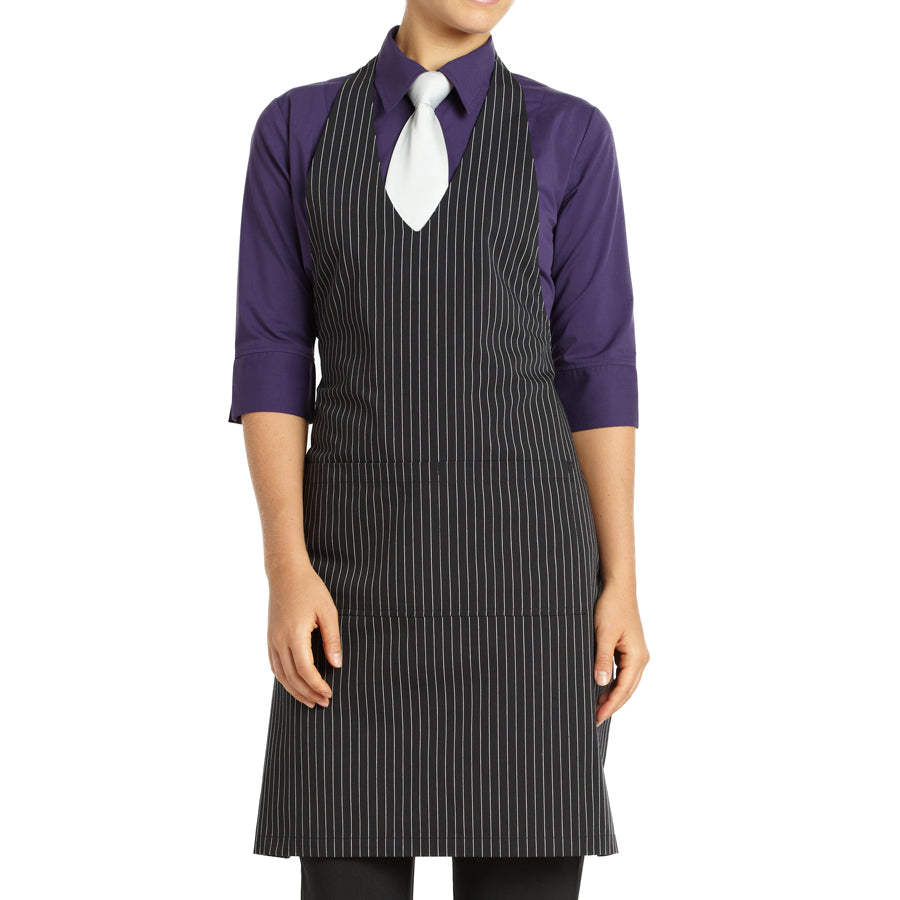 Gangster Stripes V-Neck Bib Apron