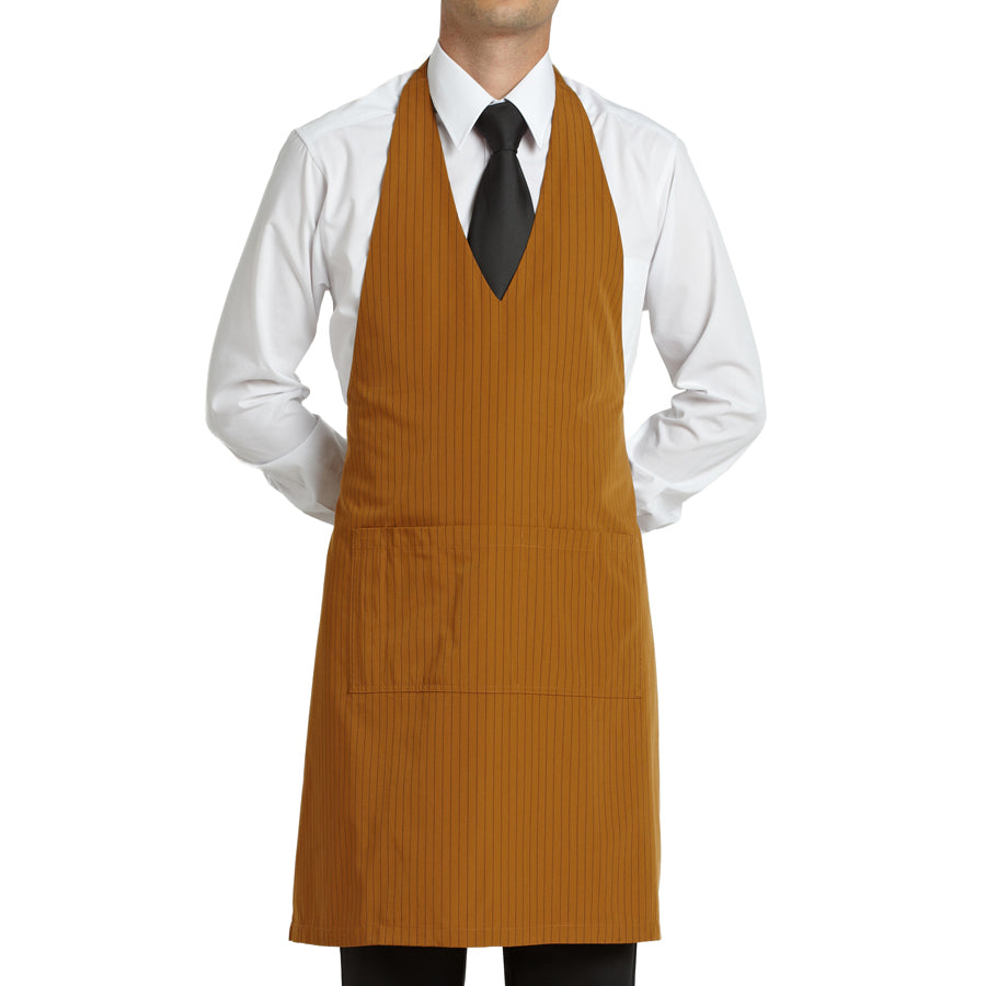 Gangster Stripes V-Neck Bib Apron