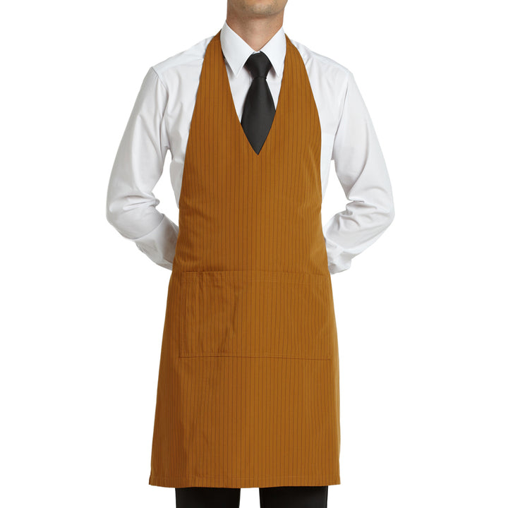 Gangster Stripes V-Neck Bib Apron
