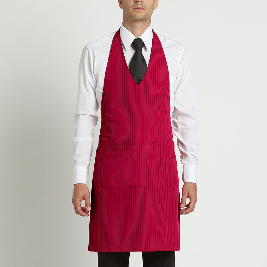 Gangster Stripes V-Neck Bib Apron