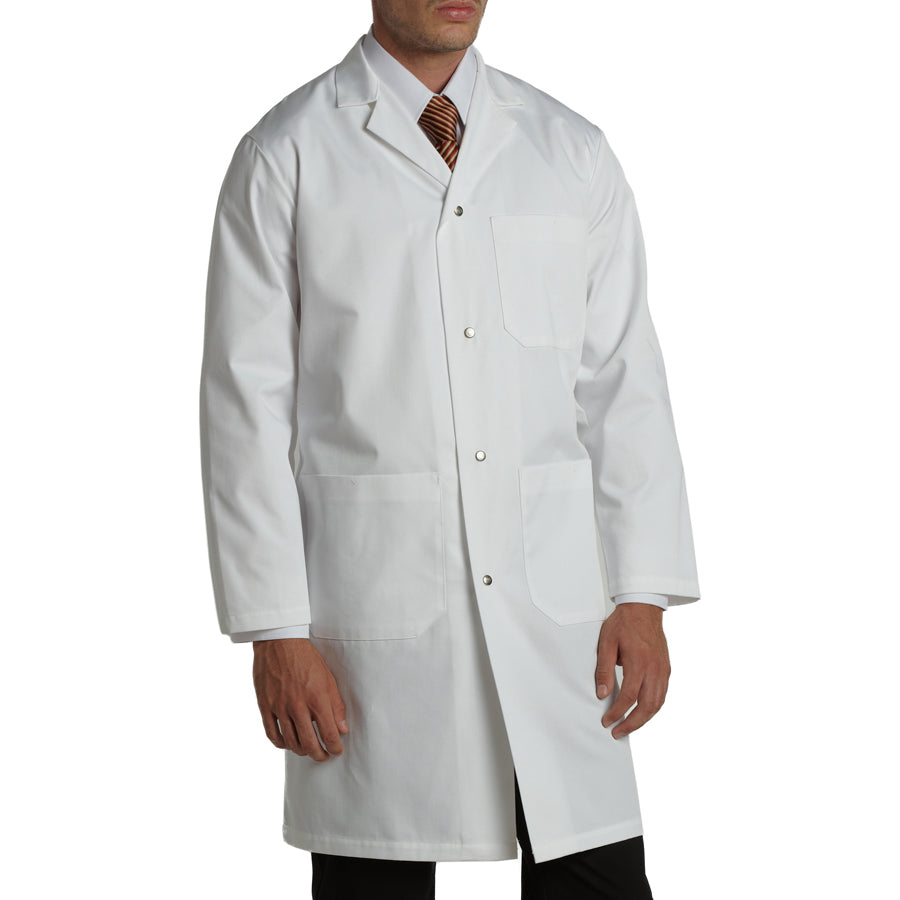 Unisex Snap Button Lab Coat