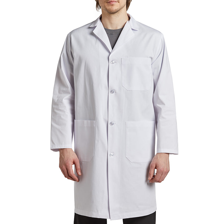 Unisex Plastic Buttons Lab Coat