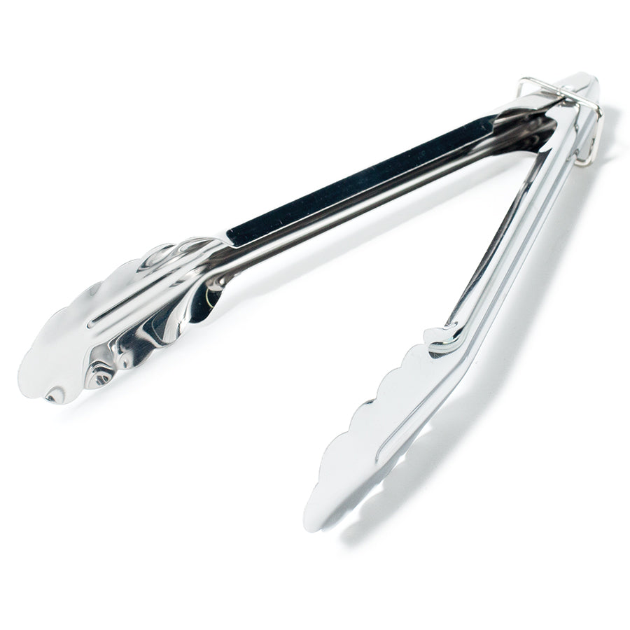 Spring Tong 9" With Locking Ring S.S.